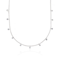 Drill Diamond Chain Necklace in 18K Gold