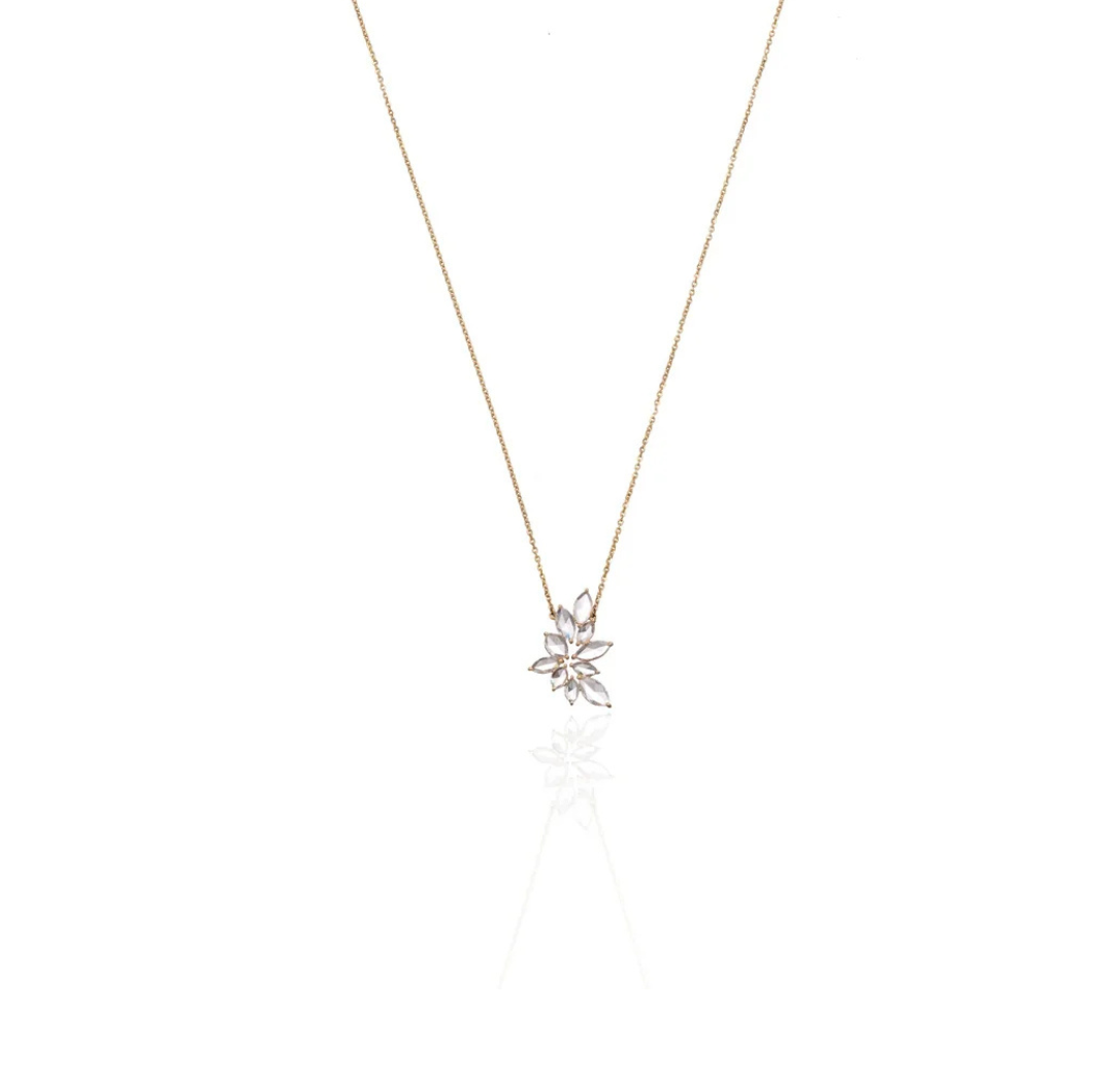 Luna Spark Diamond Pendant Necklace in 18K Gold | Luxury Fine Jewellery