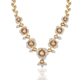 Aurora Floral Diamond Statement Necklace in 18K Gold | Luxury Fine Jewellery