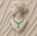 Imperial Diamond Waterfall Statement Necklace in 18K Gold | Luxury High Jewellery