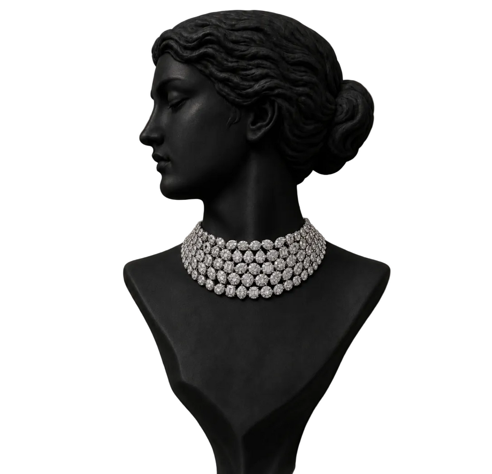 Imperia Diamond Choker Necklace in 18K Gold | Luxury Statement Fine Jewellery