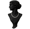 Pearl Diamond Statement Necklace in 18K Gold