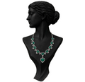 Royal Emerald Drop Diamond Statement Necklace in 18K Gold | Luxury High Jewellery
