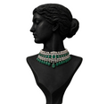 Zafrina Emerald Polki Bridal Set