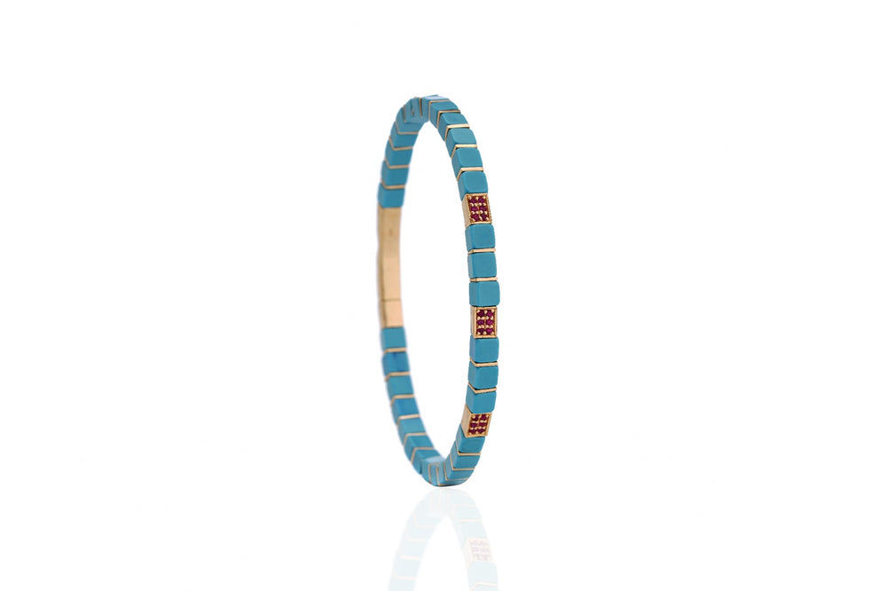 14K Gold Ruby Tennis Bracelet | Fine Jewellery