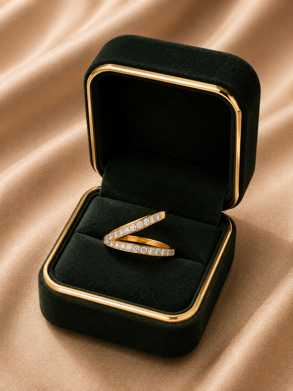 Blush Heart Diamond Ring