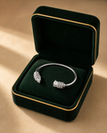 Amoura Twin Heart Diamond Bracelet in 18K White Gold