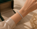 Émeraude Emerald Cut Diamond Tennis Bracelet in 18K White Gold