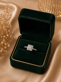 Asterica Asscher Solitaire Ring