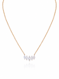 Tiara Marquise Diamond Pendant Necklace in 18K Gold