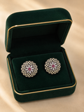 Seraphina Ruby Scale Diamond Earrings