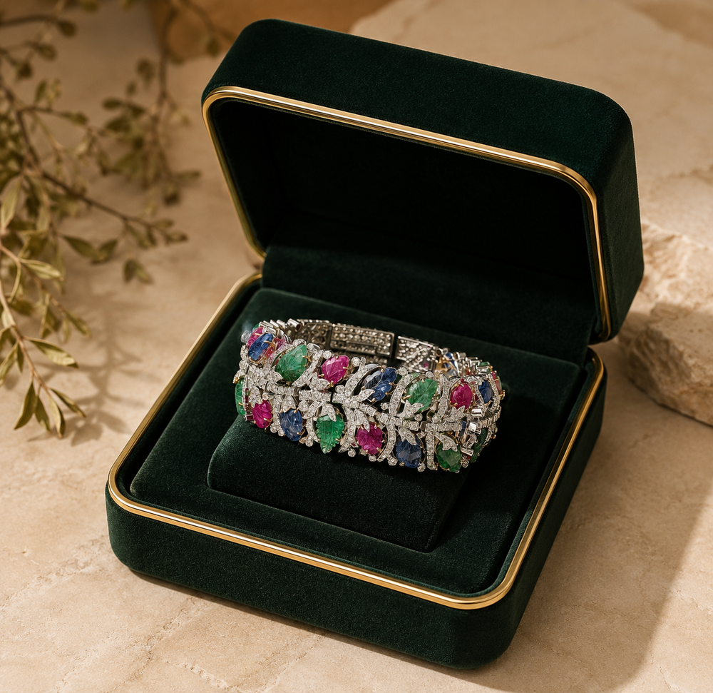 Celestique Diamond Statement Bracelet in 14K Gold