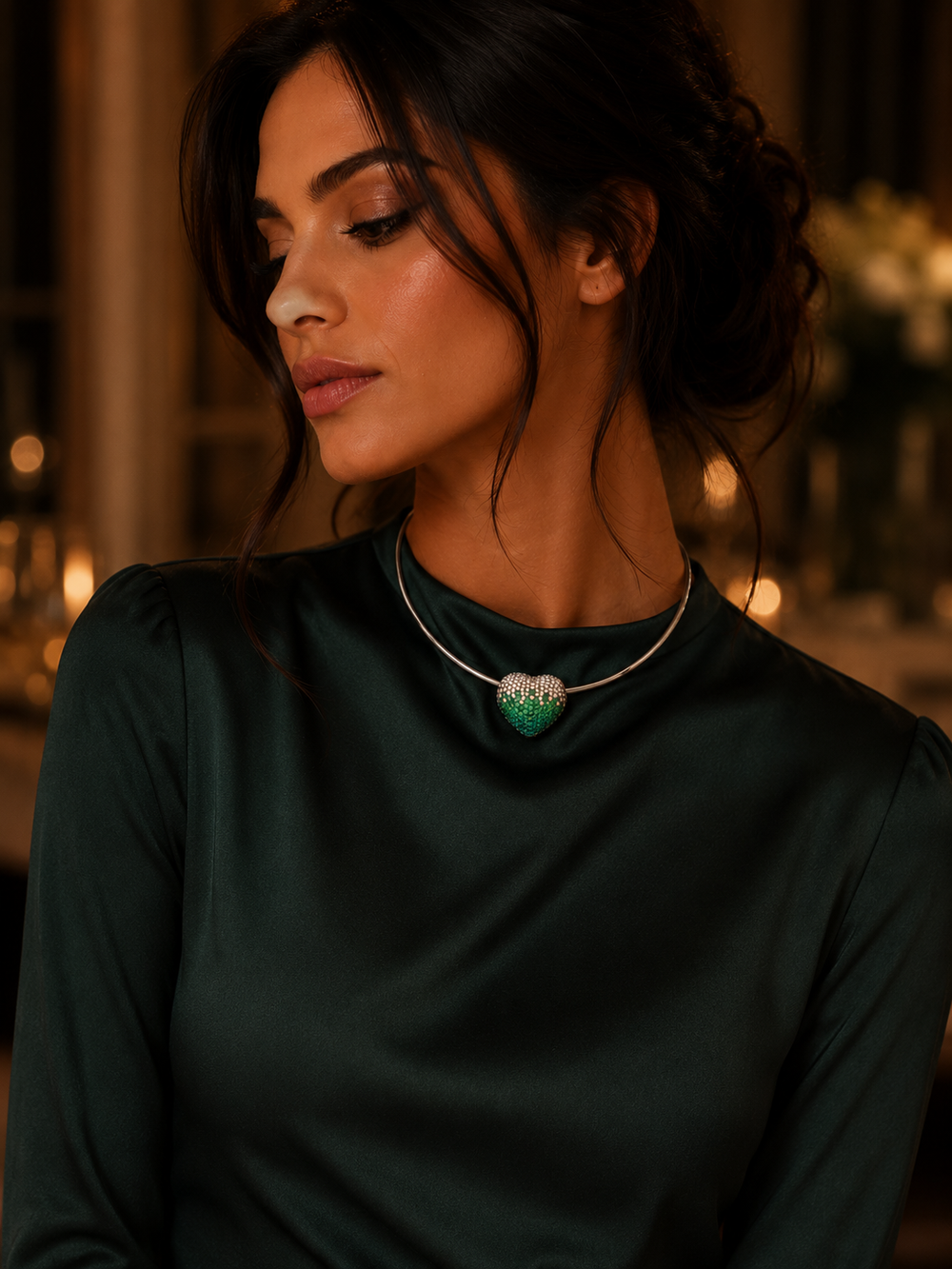 Aurielle Diamond Elegance Necklace in 18K Gold | Luxury Natural Diamond Jewellery