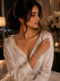 Élysian Diamond Couture Bracelet in 18K White Gold
