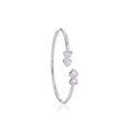 Asterica Twisted Diamond Bracelet in 18K White Gold