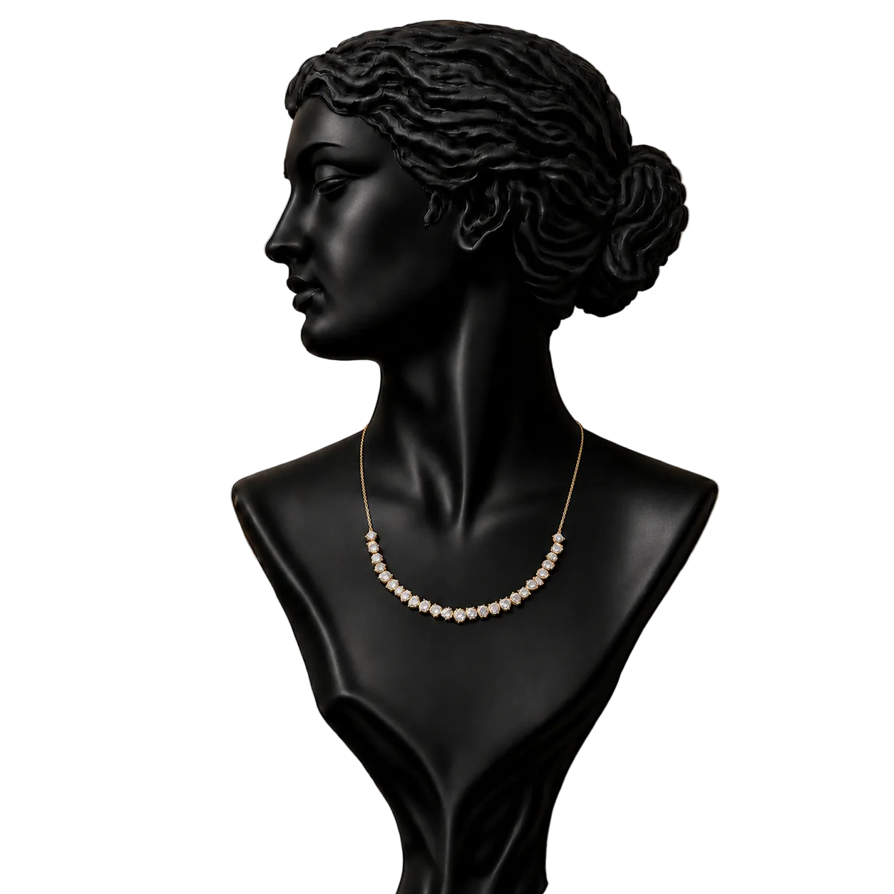 Auric Line Diamond Necklace in 18K Gold | Luxury Fine Jewellery