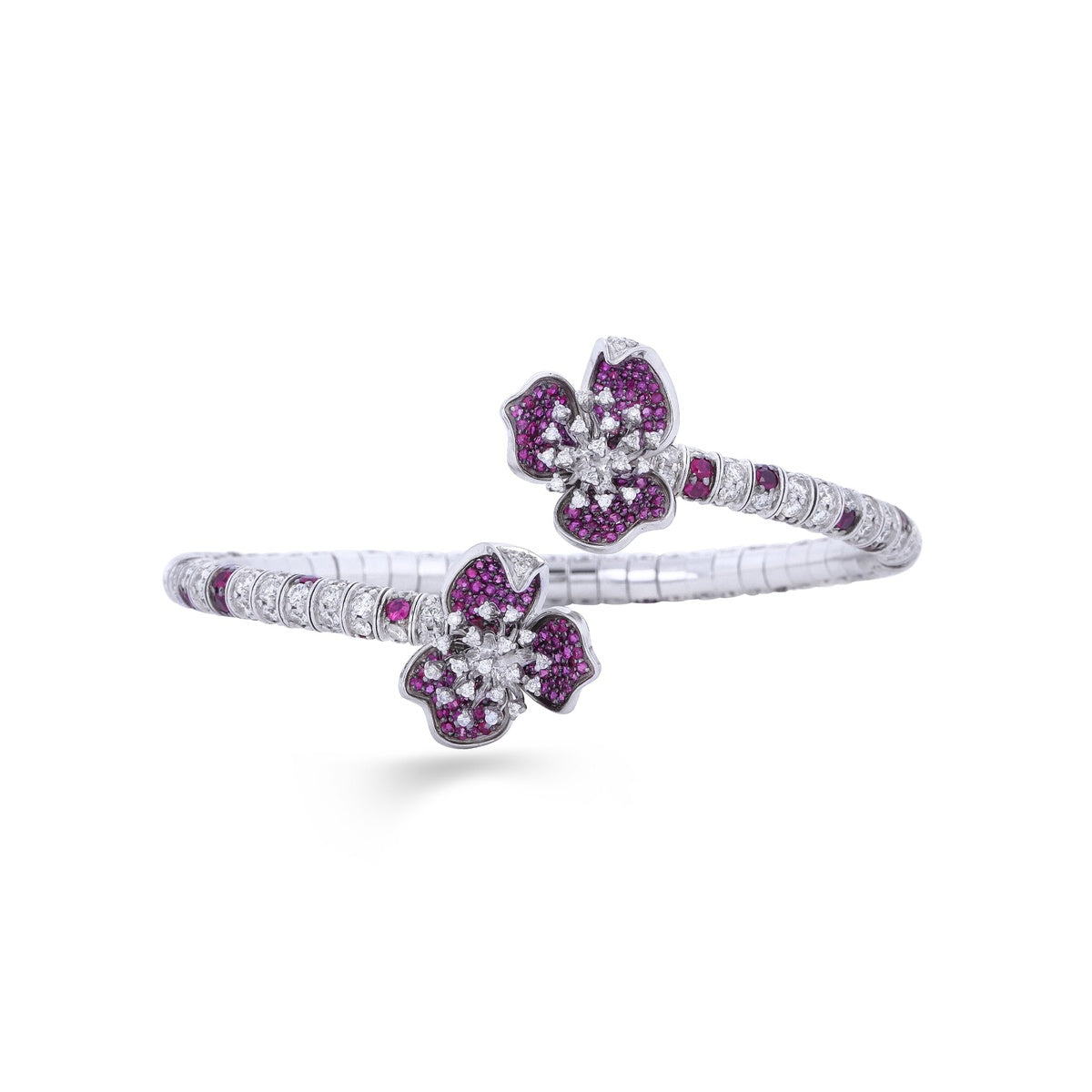 Eternal Rose Diamond Bracelet in 18K White Gold