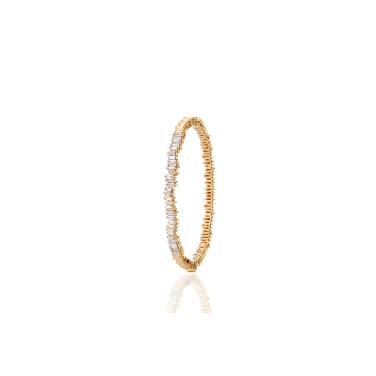 Étoile Diamond Curve Bracelet in 18K Gold