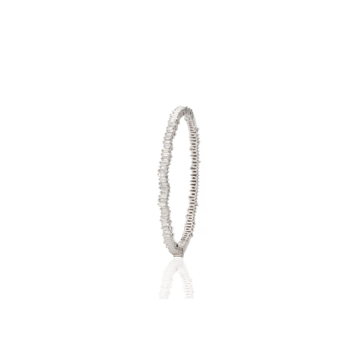 Lunaria Diamond Crescent Bracelet in 18K Gold