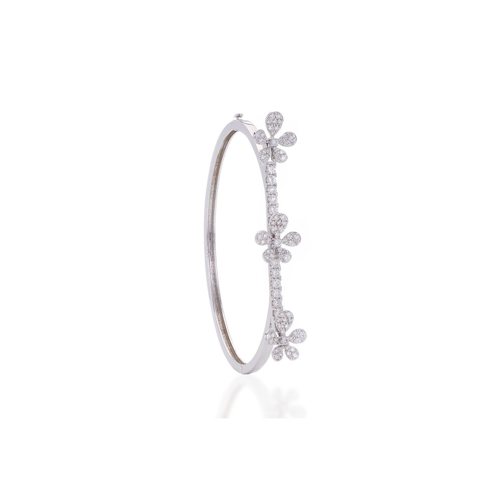Jasmine Diamond Bracelet in 18K White Gold