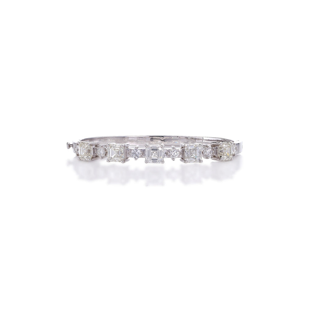 Élysian Diamond Couture Bracelet in 18K White Gold