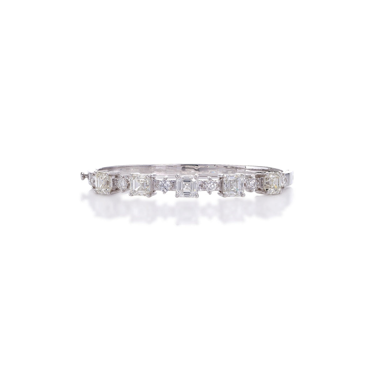 Élysian Diamond Couture Bracelet in 18K White Gold