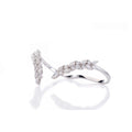 Auravé Leaf Diamond Bracelet in 18K White Gold