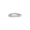 Émeraude Emerald Cut Diamond Tennis Bracelet in 18K White Gold