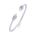 Amoura Twin Heart Diamond Bracelet in 18K White Gold
