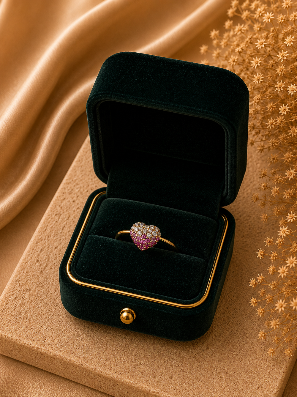 Berry Blush Diamond Ring