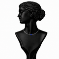 Tanzanite Diamond Pendant Necklace in 18K Gold