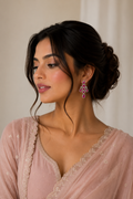 Rouge Royale Diamond & Ruby Drop Earrings in 18K Gold