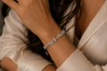 Asterica Pear & Marquise Diamond Bracelet in 18K Gold