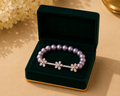 Jasmine Charm Pearl Diamond Bracelet in 18K White Gold