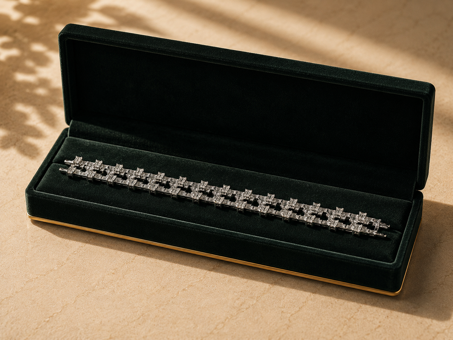 Celestia Royale Diamond Bracelet in 18K White Gold