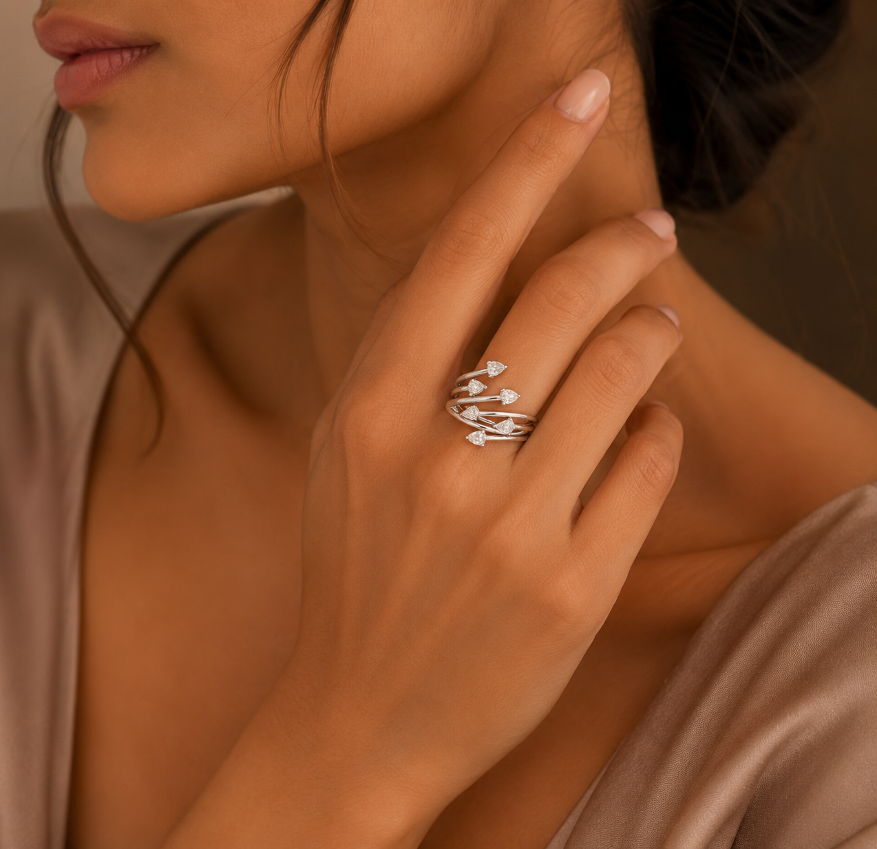 Majestic Diamond Statement Band