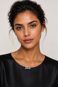 Izzari Minimal Diamond Pendant Necklace in 18K Gold