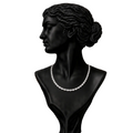 Noir Elegance Diamond Tennis Necklace in 18K Gold | Luxury Fine Jewellery