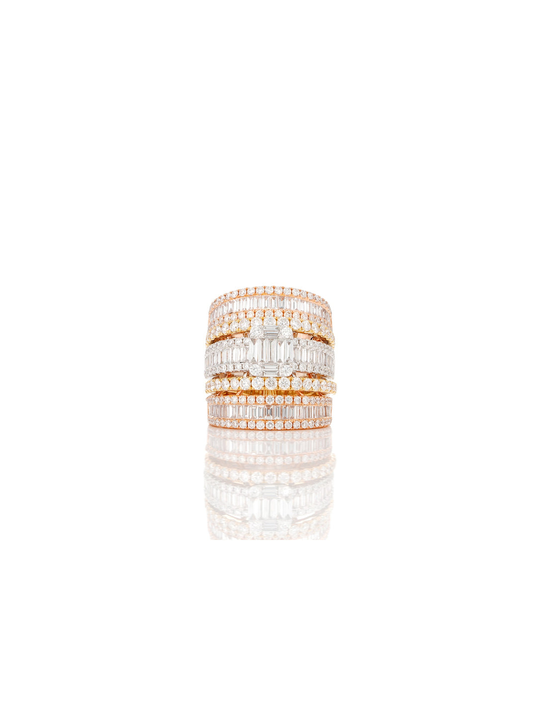 Rosé Imperia Spiral Diamond Ring