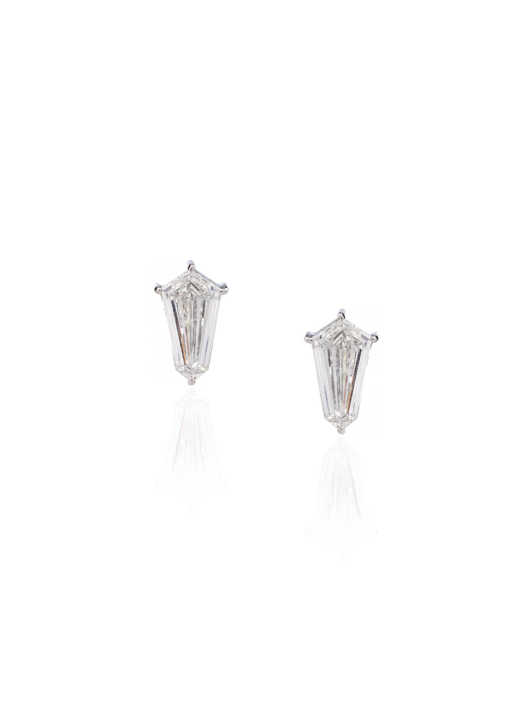 Vérité Tapered Diamond Drop Earrings