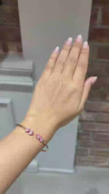 Sweet Disco Strawberry Diamond Bracelet in 18K White Gold