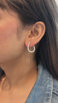 Izzari Aurelle Diamond Statement Hoop Earrings