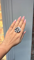 Celestia Noir Diamond Fan Ring