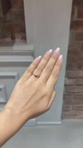 18K Rose Gold Petite Heart Diamond Ring
