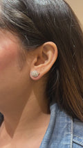 Izzari Fleur Diamond Cluster Stud Earrings