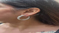 Aurielle Infinity Natural Diamond Hoop Earrings in 18K Gold