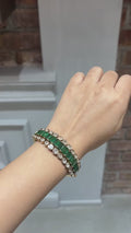 Rajsi Polki Emerald Heritage Bracelet in 14K Gold