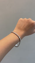 Élan Diamond Line Bracelet in 18K White Gold