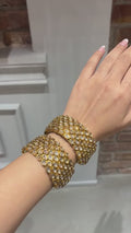 Rajvansh Polki Heritage Bracelet in 18K Gold