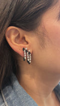 18K White Gold - Diamond Drop Earrings